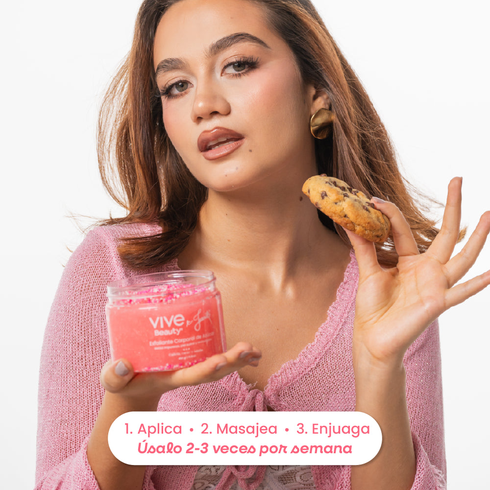 Exfoliante corporal de uso semanal para renovar y suavizar la piel
