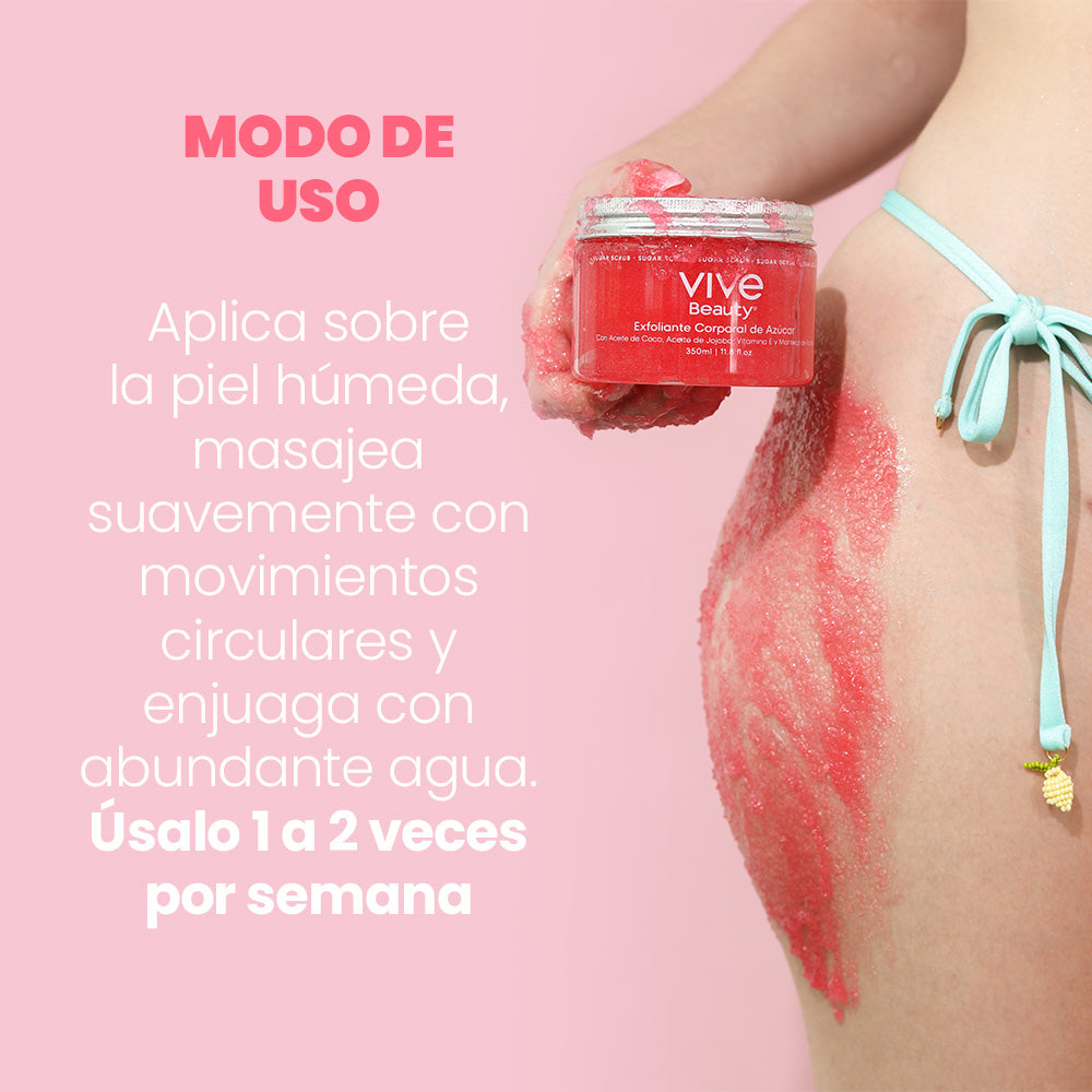 EXFOLIANTE DE AZÚCAR + MINI CREMA CORPORAL 2x1