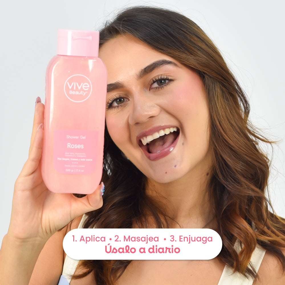 Cuidado corporal diario con gel de ducha para una rutina de baño placentera