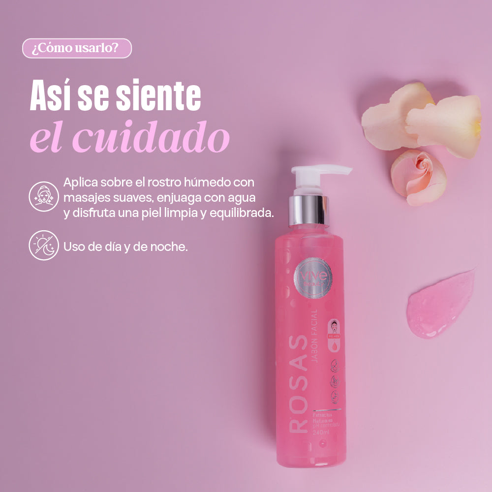 Jabón facial Rosas – 240ML