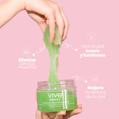 GEL EXFOLIANTE DE AZUCAR GREEN GLOW 350ML