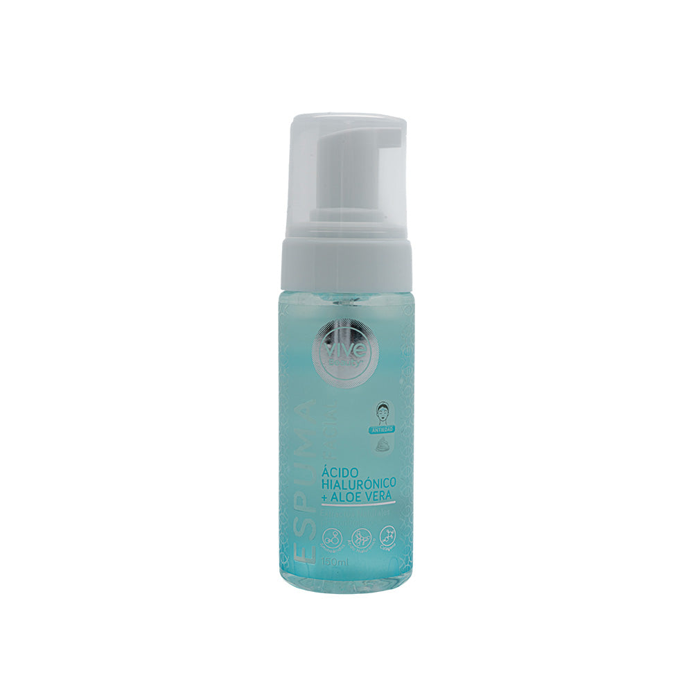 ESPUMA FACIAL ACIDO HIALURONICO + ALOE VERA 150ML