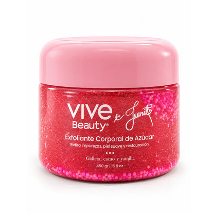 Exfoliante corporal de azúcar Vive Beauty Body Party 450 g