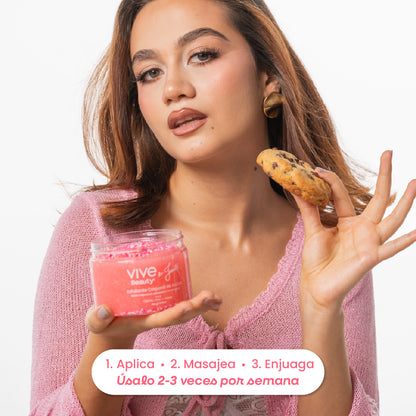 Exfoliante corporal de uso semanal para renovar y suavizar la piel