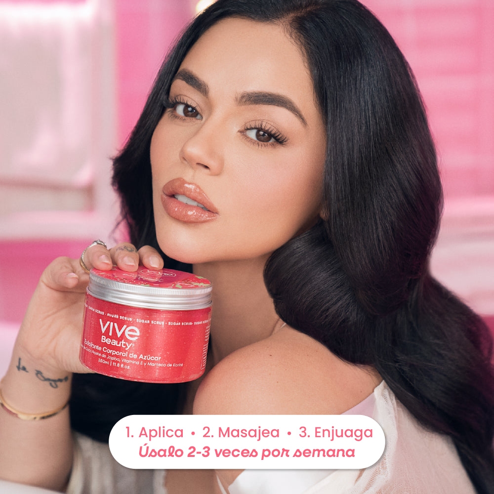 Exfoliante corporal para usar 2 a 3 veces por semana durante el baño
