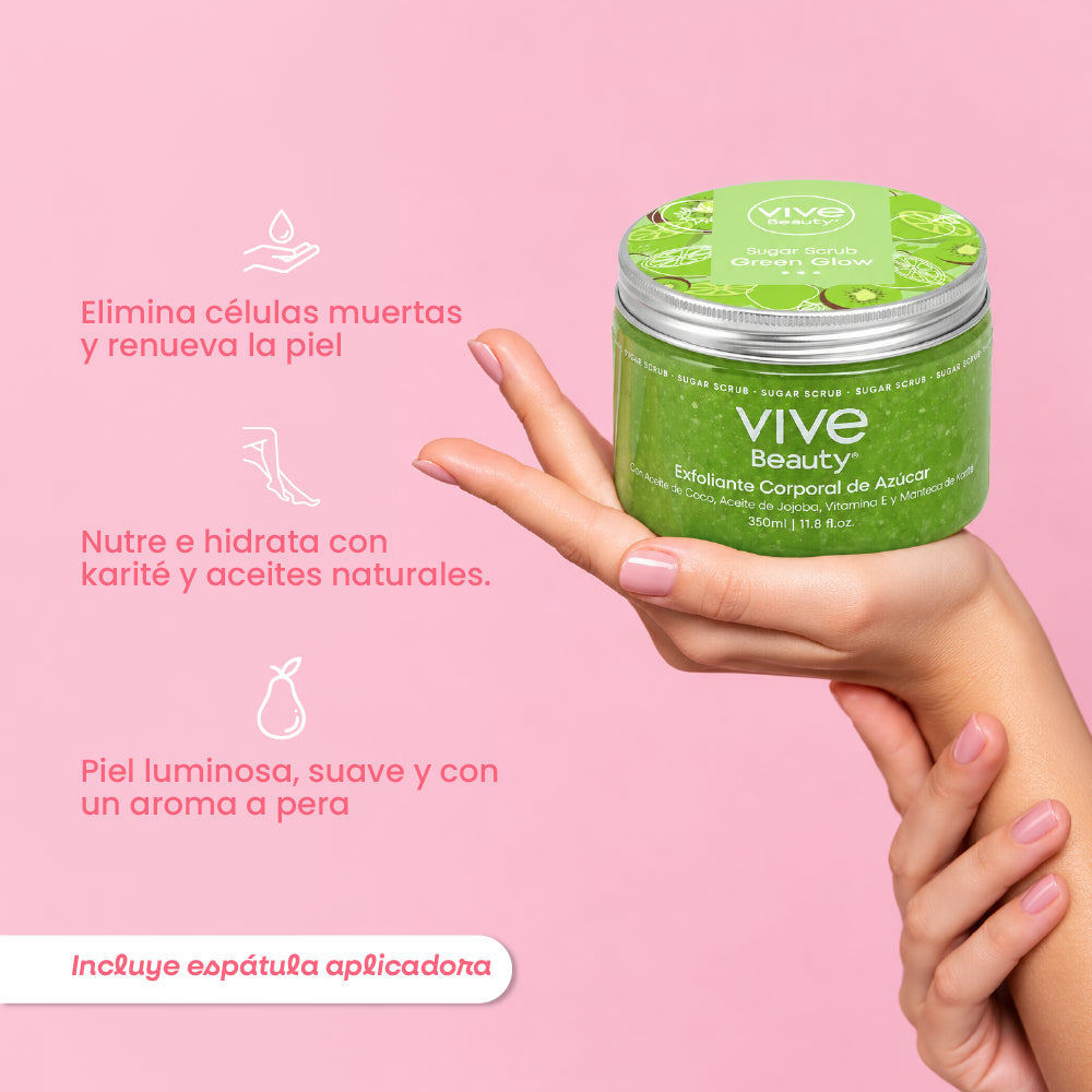 Exfoliante de azúcar para eliminar células muertas, nutrir e hidratar la piel