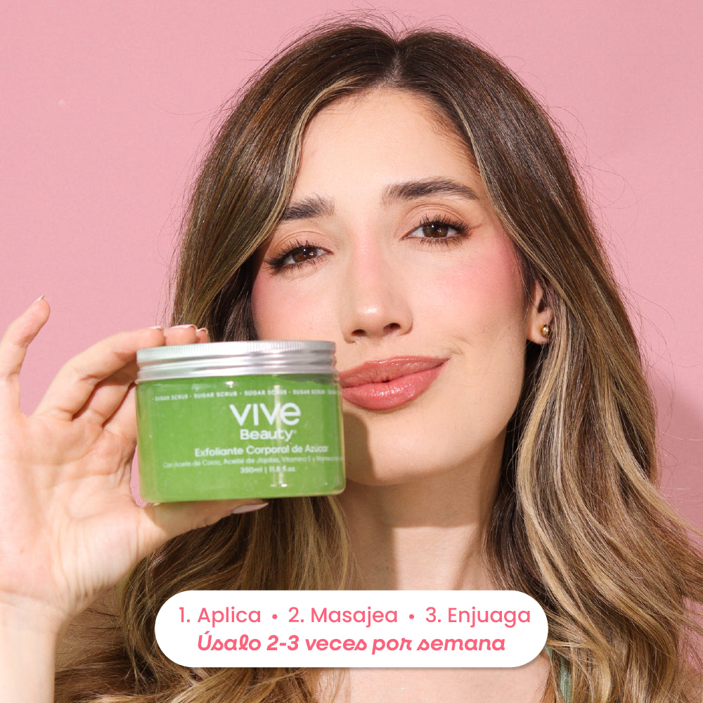 Exfoliante corporal para usar 2 a 3 veces por semana durante el baño