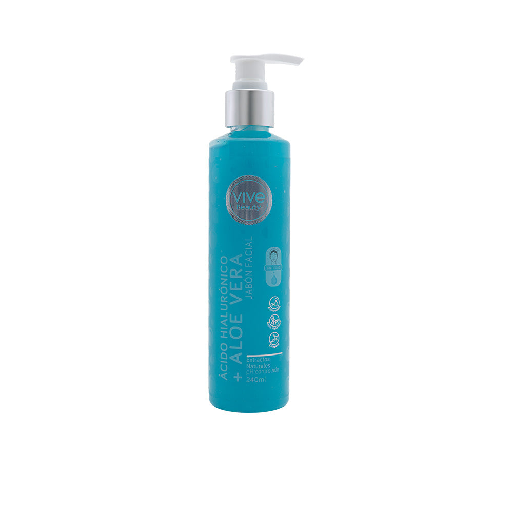 JABÓN FACIAL ÁCIDO HIALURONICO + ALOE VERA 240ML