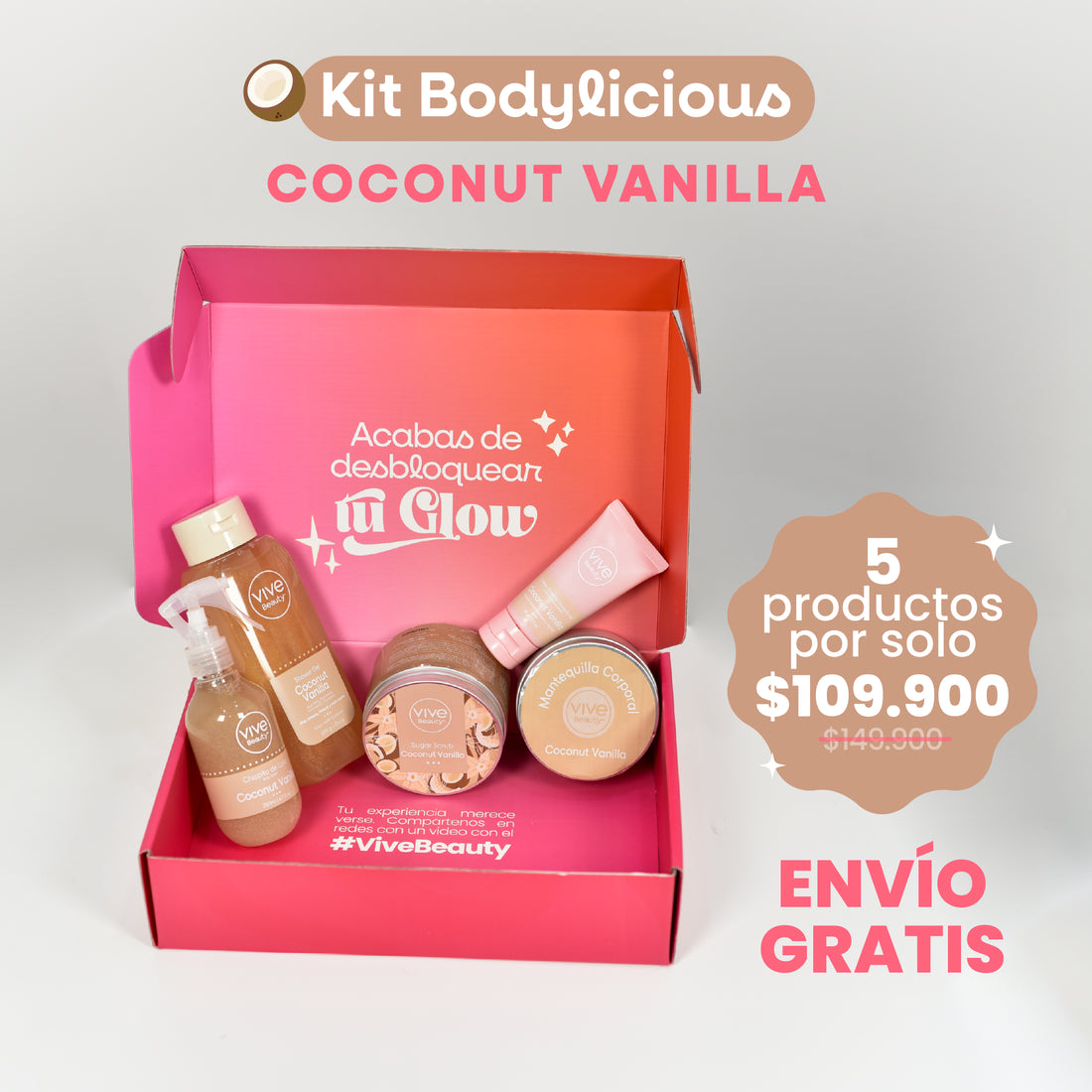 Kit Bodylicious Coconut Vainilla