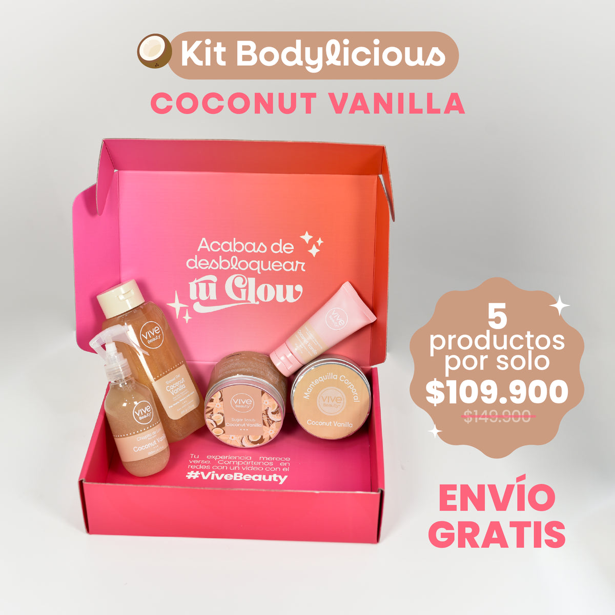 Kit Bodylicious Coconut Vainilla