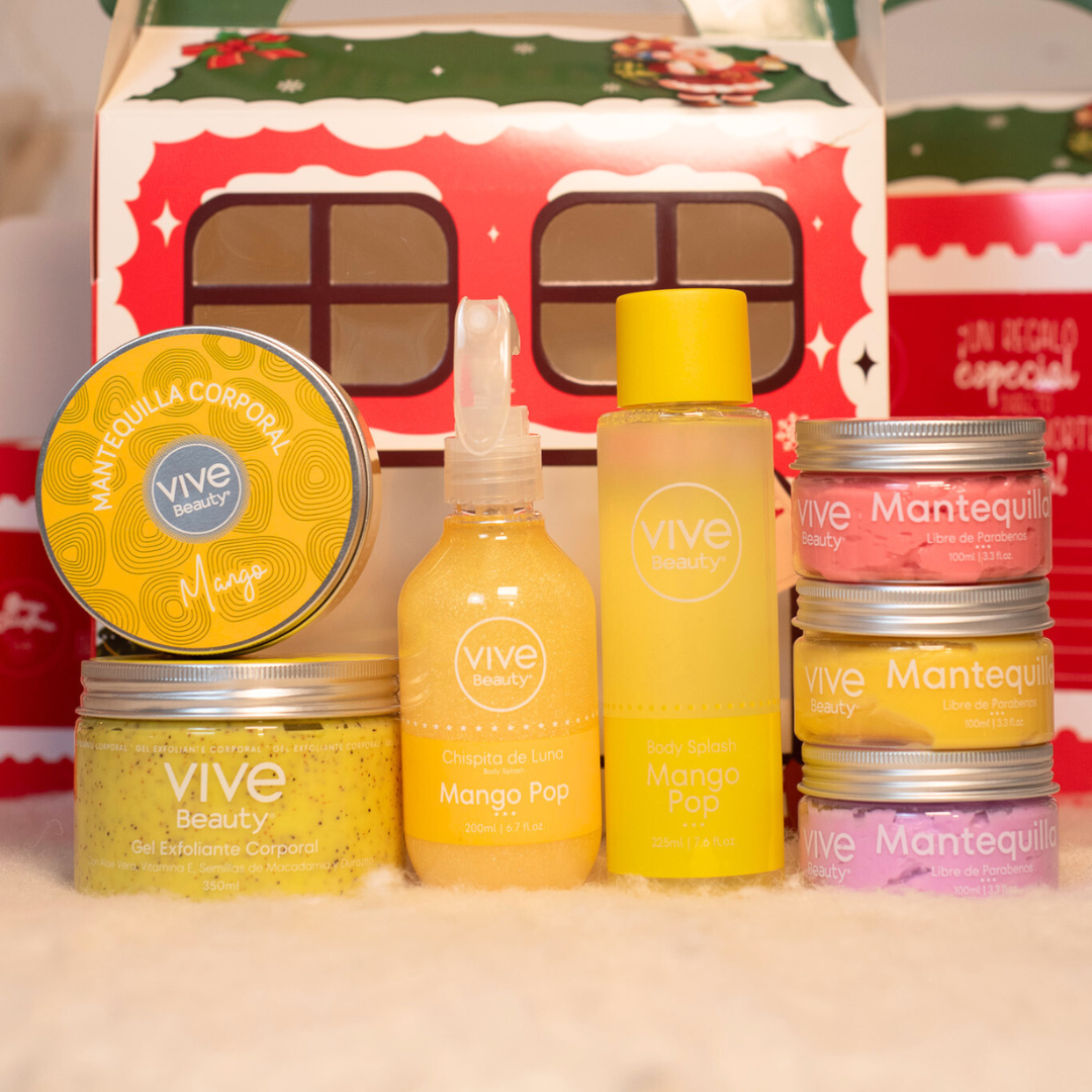 KIT CAJA SANTA NAVIDAD AMARILLA