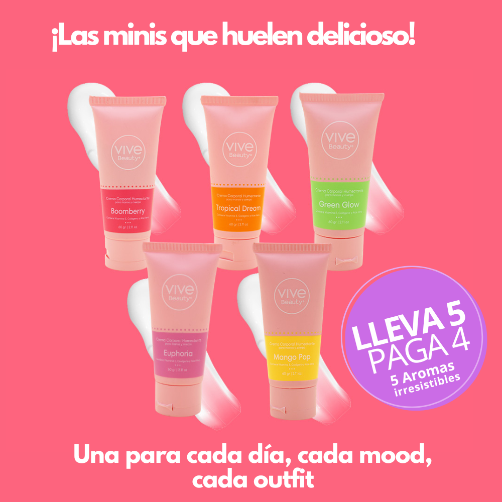 KIT MINI CREMAS CORPORALES - ¡Lleva 5 y paga solo 4! 😍💥