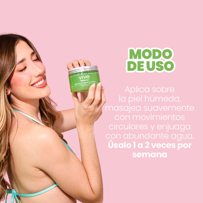 GEL EXFOLIANTE DE AZUCAR GREEN GLOW 350ML