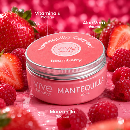 Mantequilla corporal con vitamina E, aloe vera y manzanilla