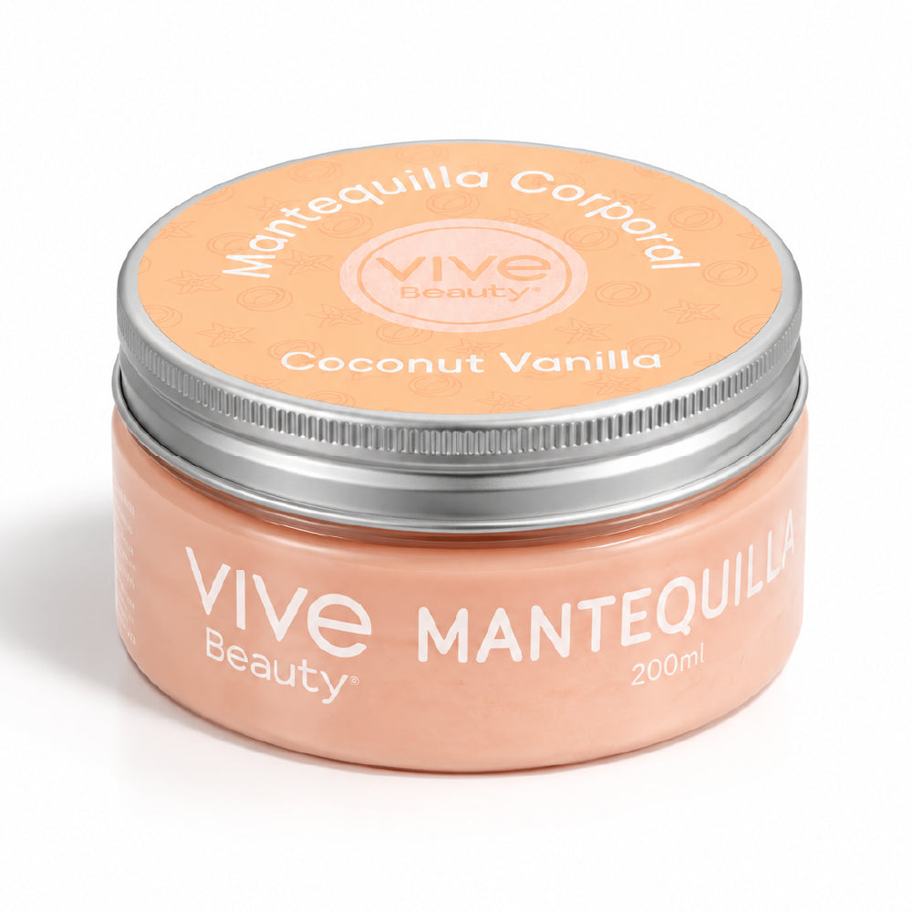 Mantequilla corporal con aroma a coco, vainilla y caramelo