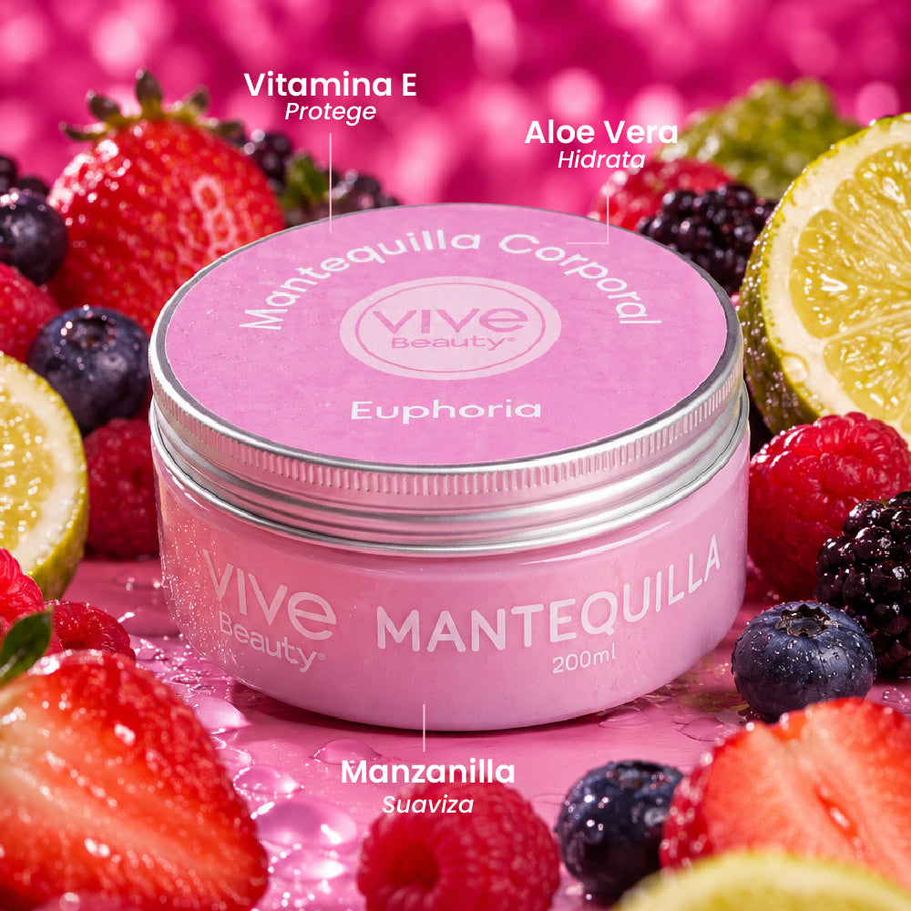 Mantequilla corporal con vitamina E, aloe vera y manzanilla