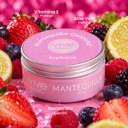 Mantequilla corporal con vitamina E, aloe vera y manzanilla
