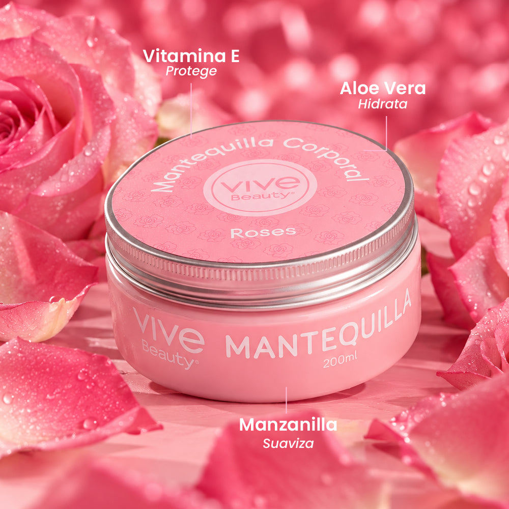 Mantequilla corporal con vitamina E, aloe vera y manzanilla