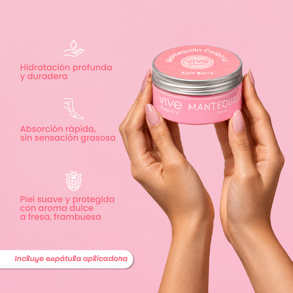 Hidratante corporal de absorción rápida para una piel suave
