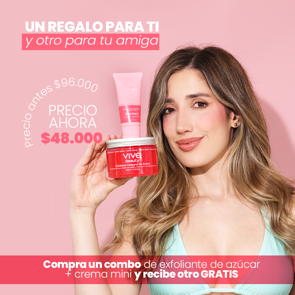 GEL EXFOLIANTE DE AZÚCAR + MINI CREMA CORPORAL BOOMBERRY 2x1