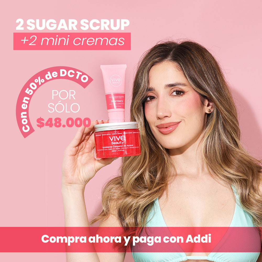 EXFOLIANTE DE AZÚCAR + MINI CREMA CORPORAL  2x1