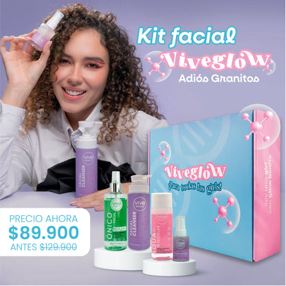 Kit Facial Viveglow Adiós Granitos