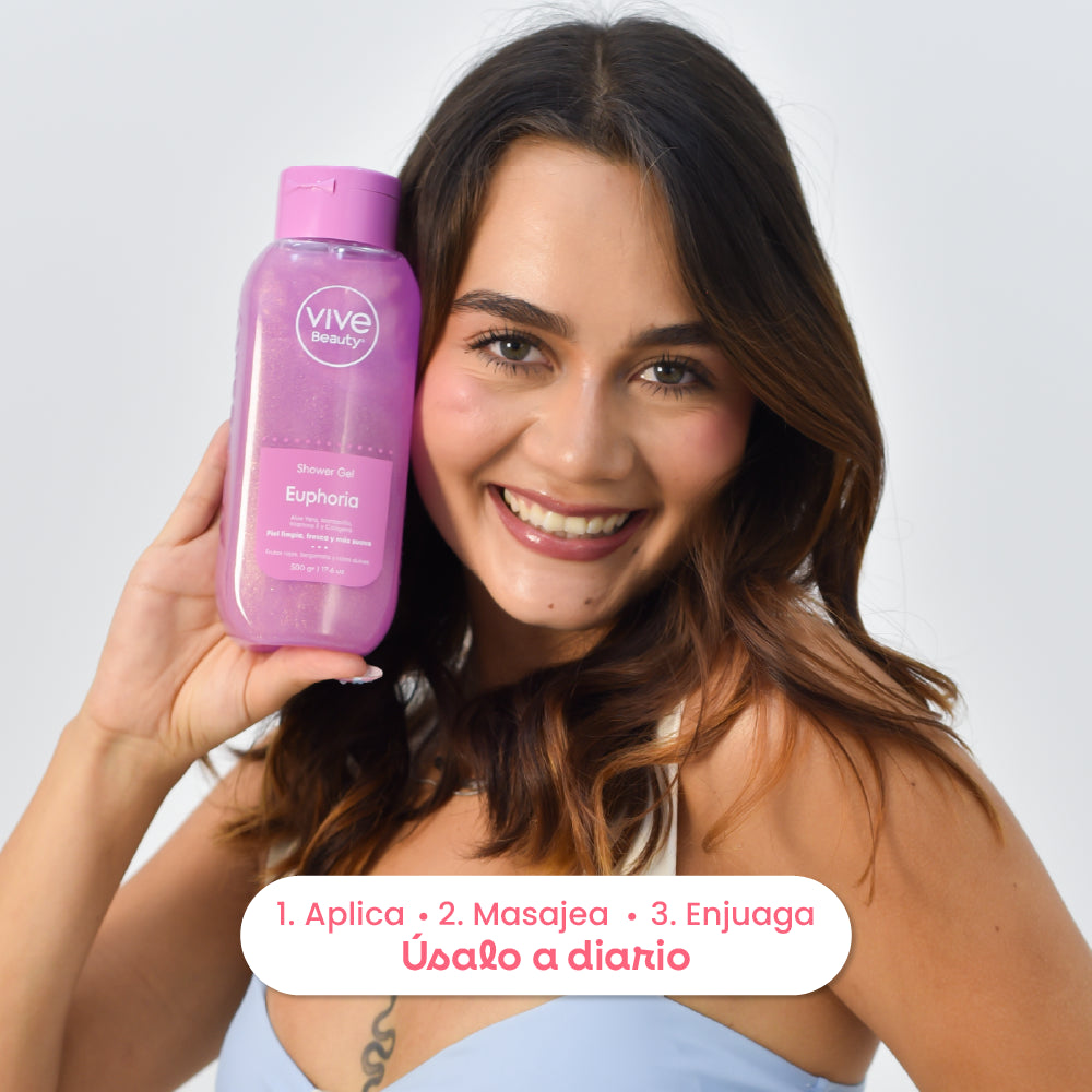 Gel de ducha para la rutina diaria de baño y cuidado corporal