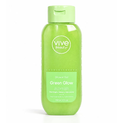 Gel de ducha Vive Beauty Green Glow 500 g