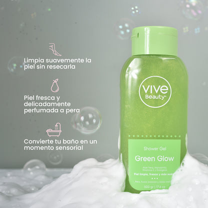 Gel de ducha con aroma a pera para limpiar suavemente la piel
