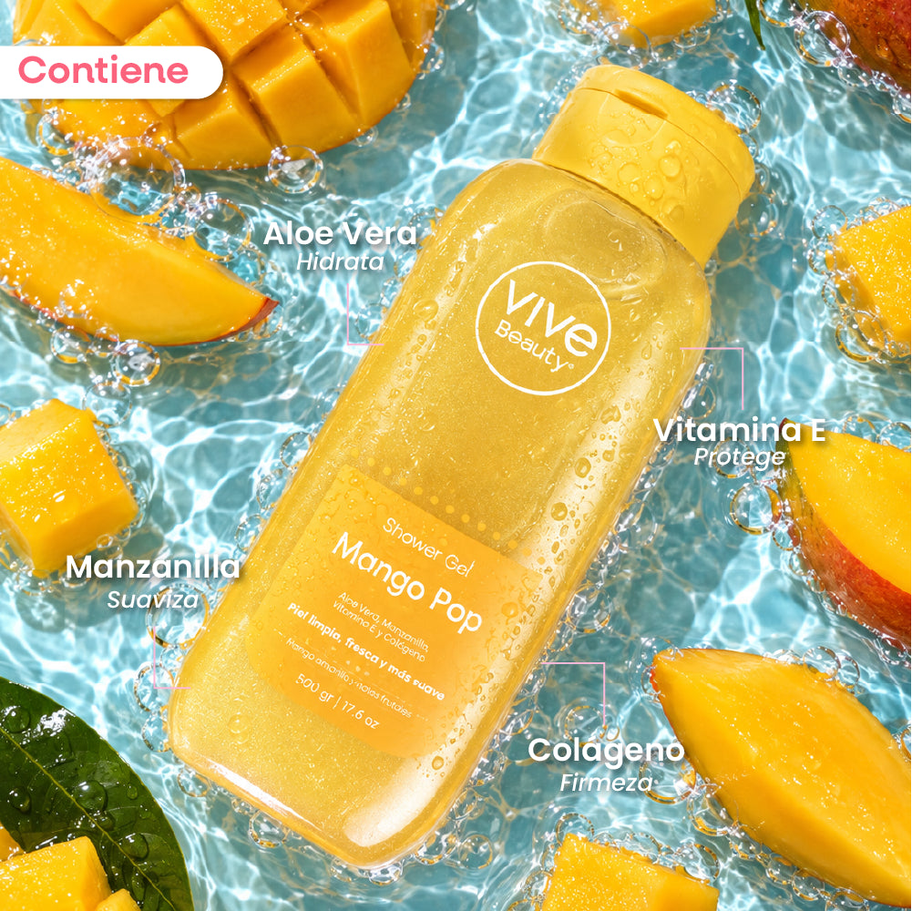 Gel de ducha con aloe vera, vitamina E, manzanilla y colágeno