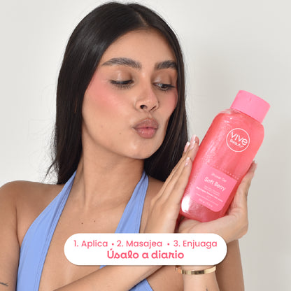 Cuidado corporal diario con gel de ducha para una rutina de baño refrescante