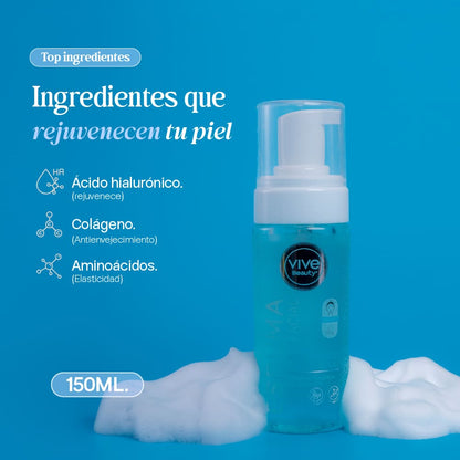 Espuma Facial Acido Hialuronico + Aloe Vera 150 ml