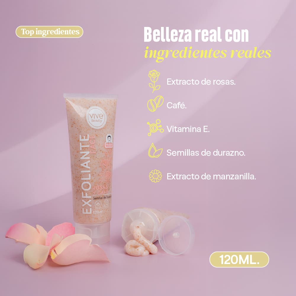 EXFOLIANTE FACIAL ROSAS 120ML