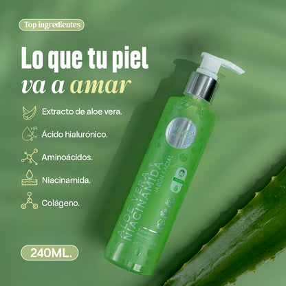 Jabón facial Aloe Vera + Niacinamida – 240ML