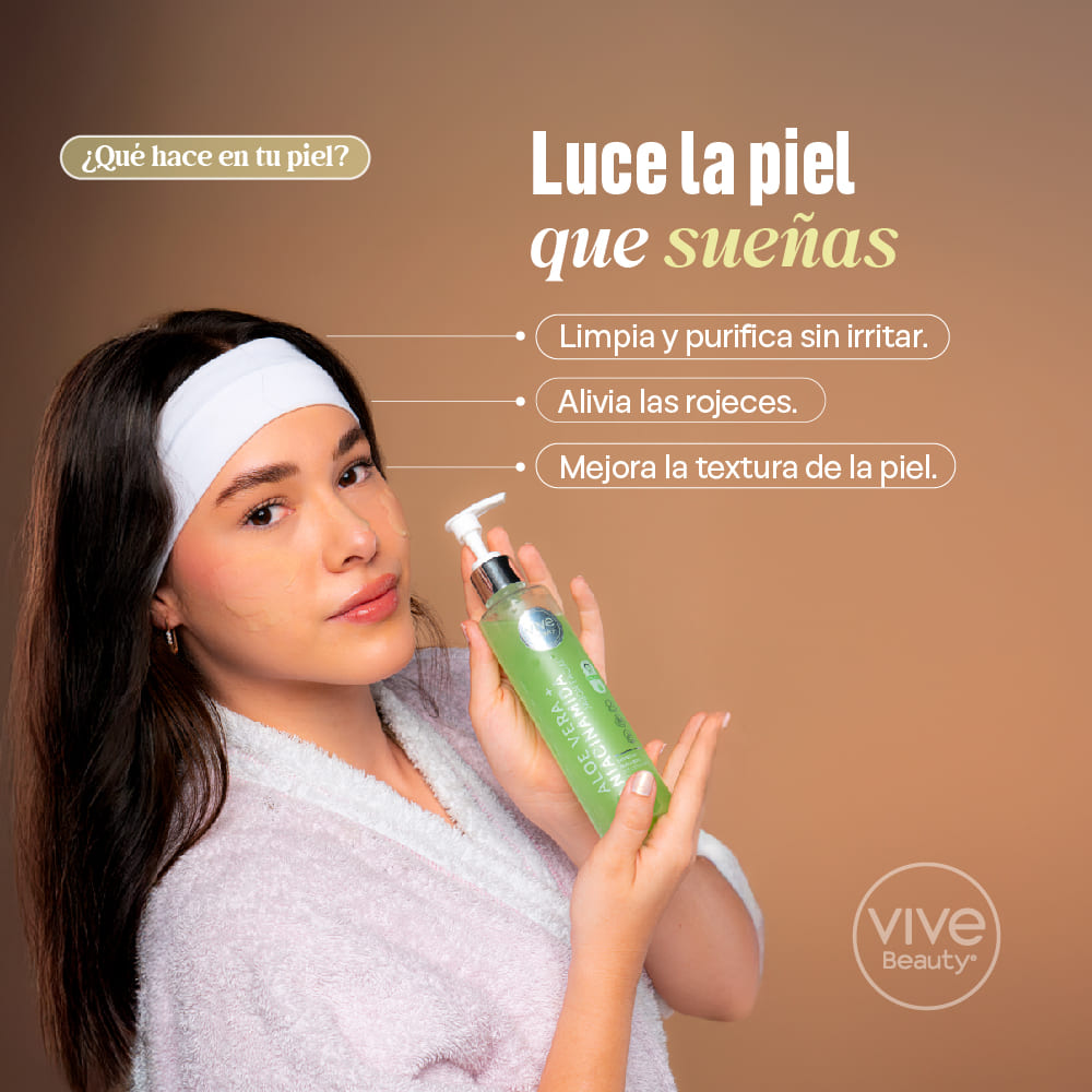 JABÓN FACIAL ÁLOE VERA + NIACINAMIDA 240ML