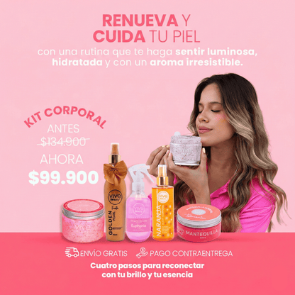 KIT CUIDADO Y AROMA IRRESISTIBLE ROSA