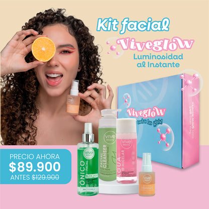 Kit Facial Viveglow Luminosidad al Instante